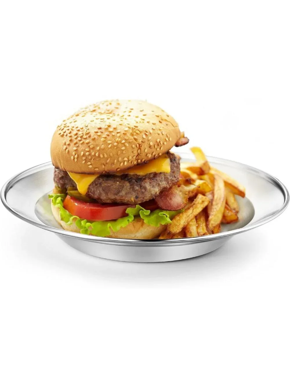 Ultra-Portable Stainless Steel Plate Set - 8.5